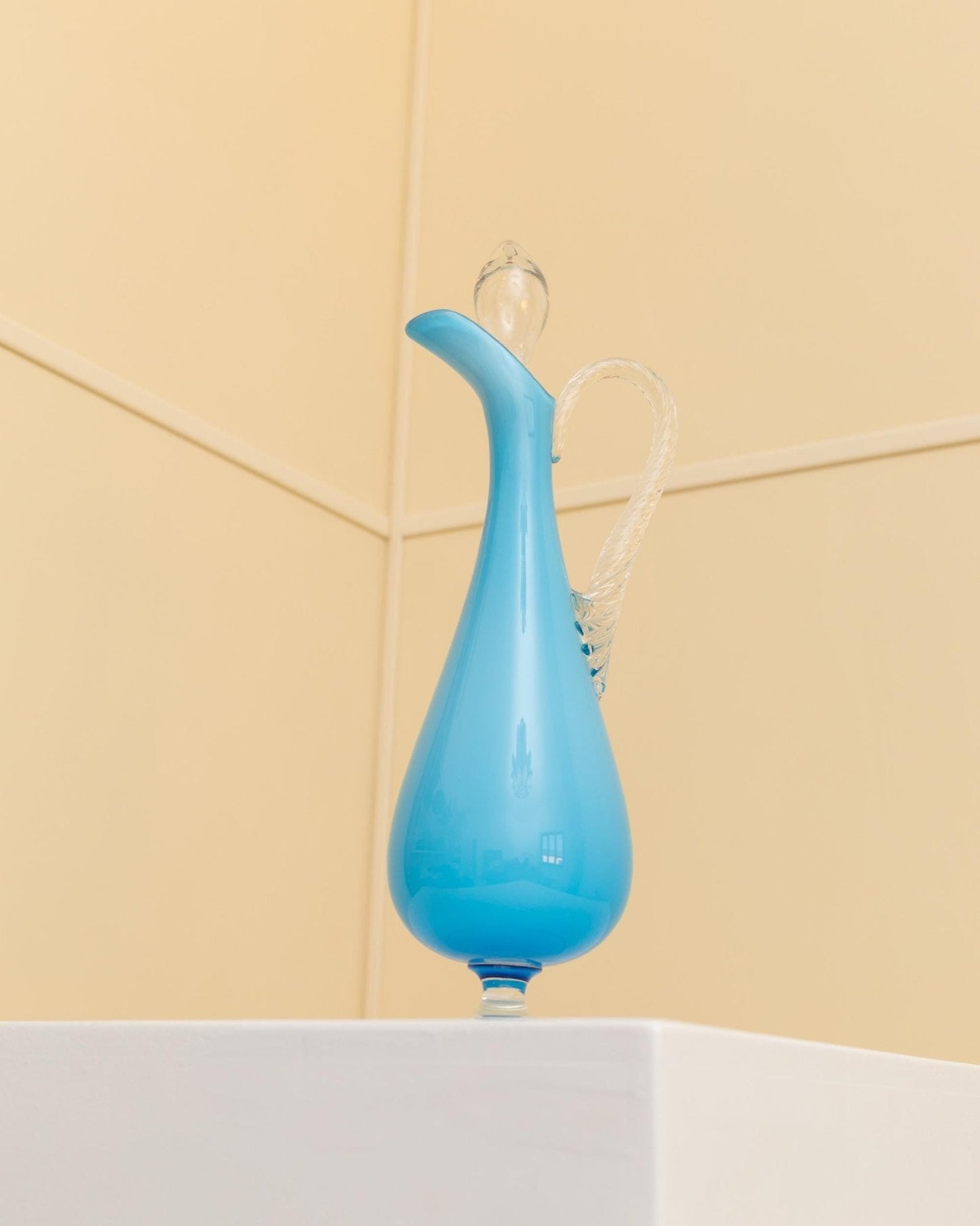 Vintage Karaffe Murano Glas hellblau von Murano