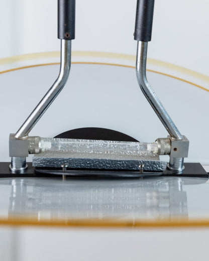 Plafonnier vintage en verre de Murano géométrique blanc jaune noir Memphis années 80