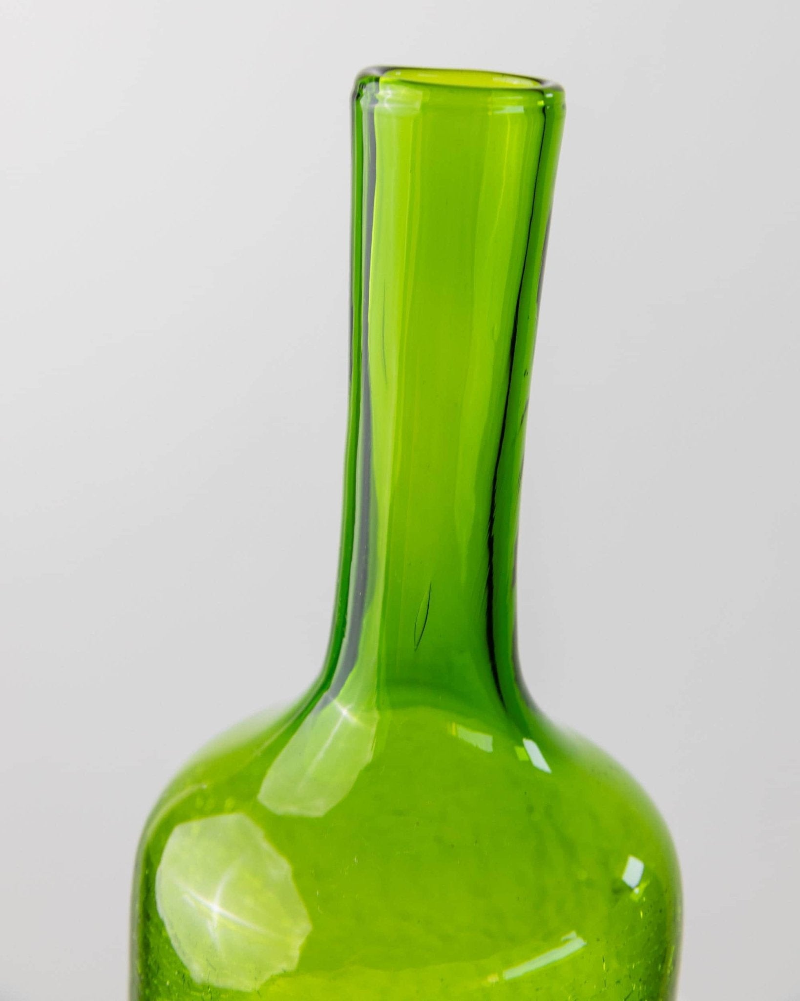 Vintage Glas Set von 3 Gläsern und Karaffe von Murano, grün, Crackle-Effekt, Italien 60er