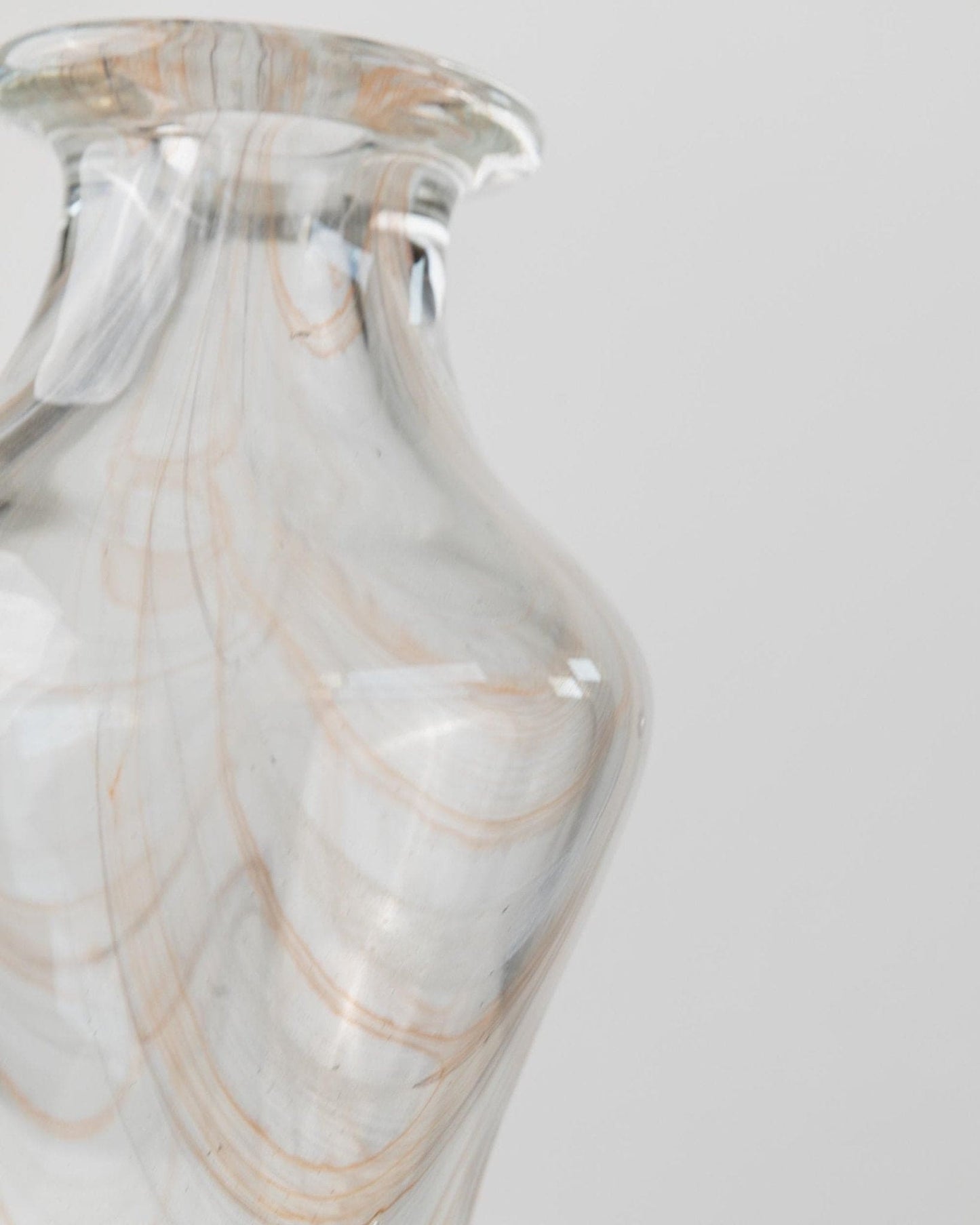 Vintage Murano Glasvase Italien 1970er