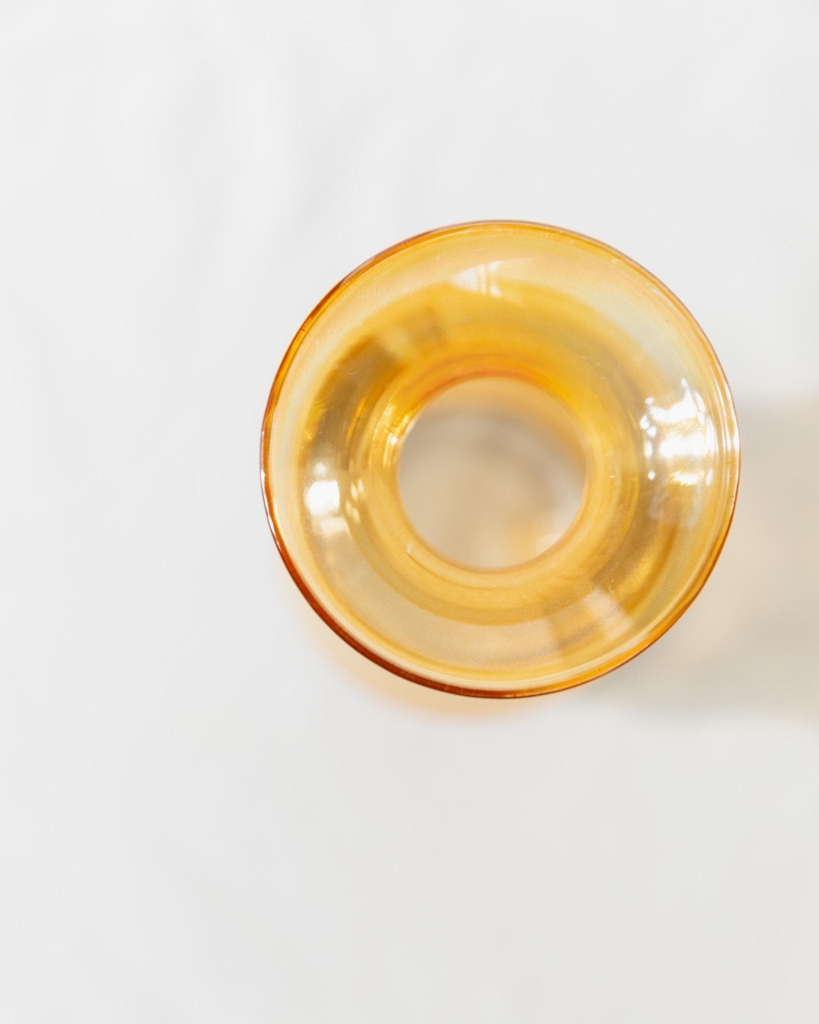 Vintage Vase aus Murano-Glas gelb-blau irisierend wavy bubble von Murano