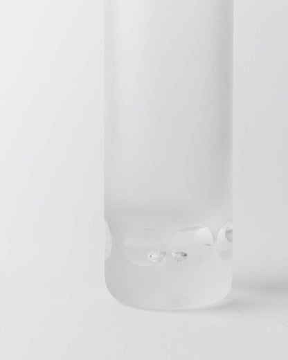 Vintage Murano Trinkglas Eis-Effekt Blasendetails Design Italien 1970er