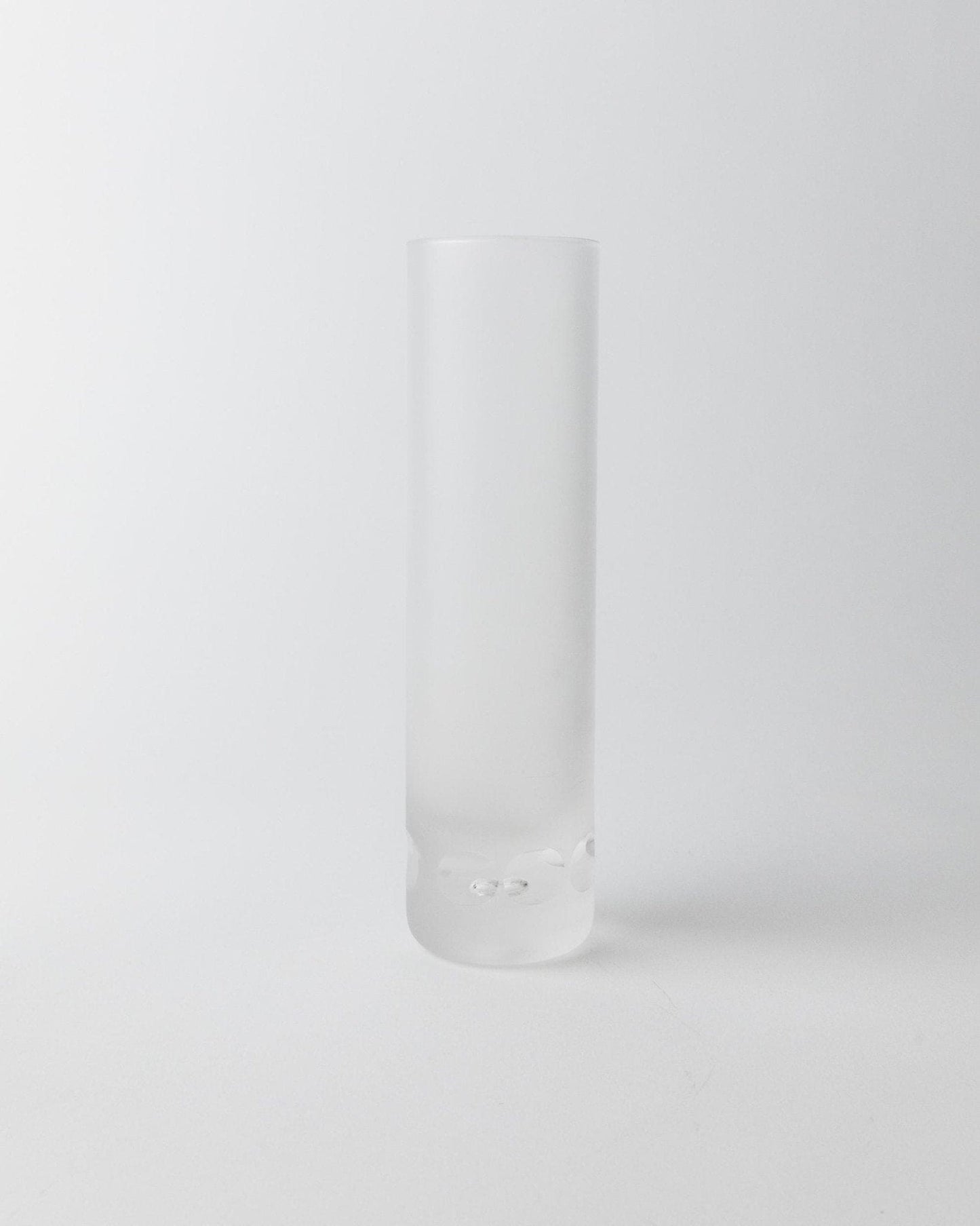 Vintage Murano Trinkglas Eis-Effekt Blasendetails Design Italien 1970er