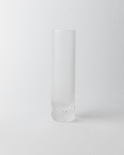 Vintage Murano Trinkglas Eis-Effekt Blasendetails Design Italien 1970er