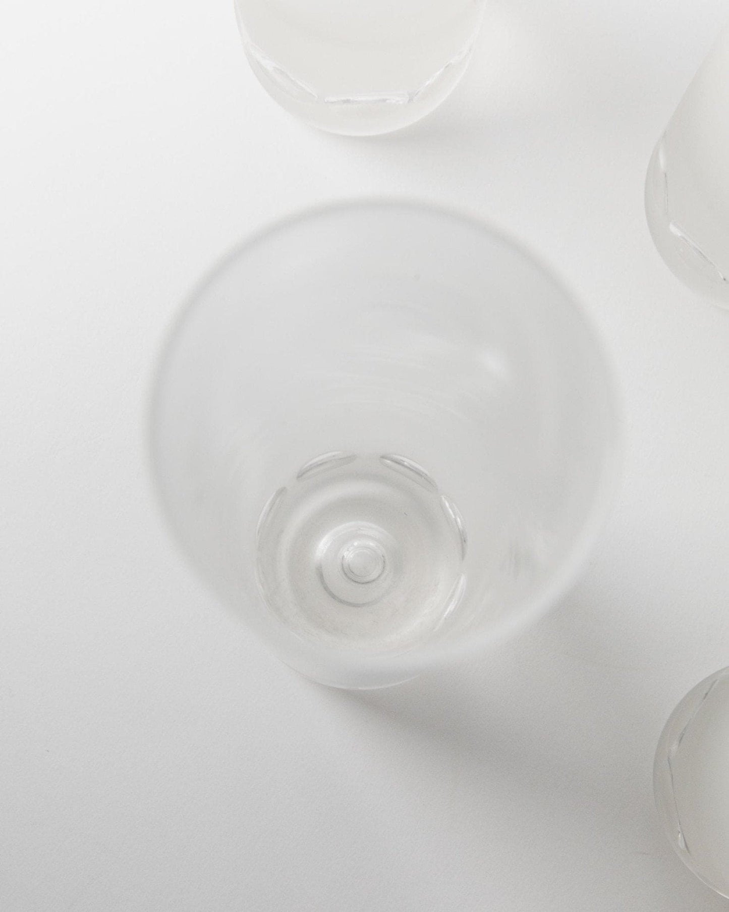 Vintage Murano Trinkglas Eis-Effekt Blasendetails Design Italien 1970er