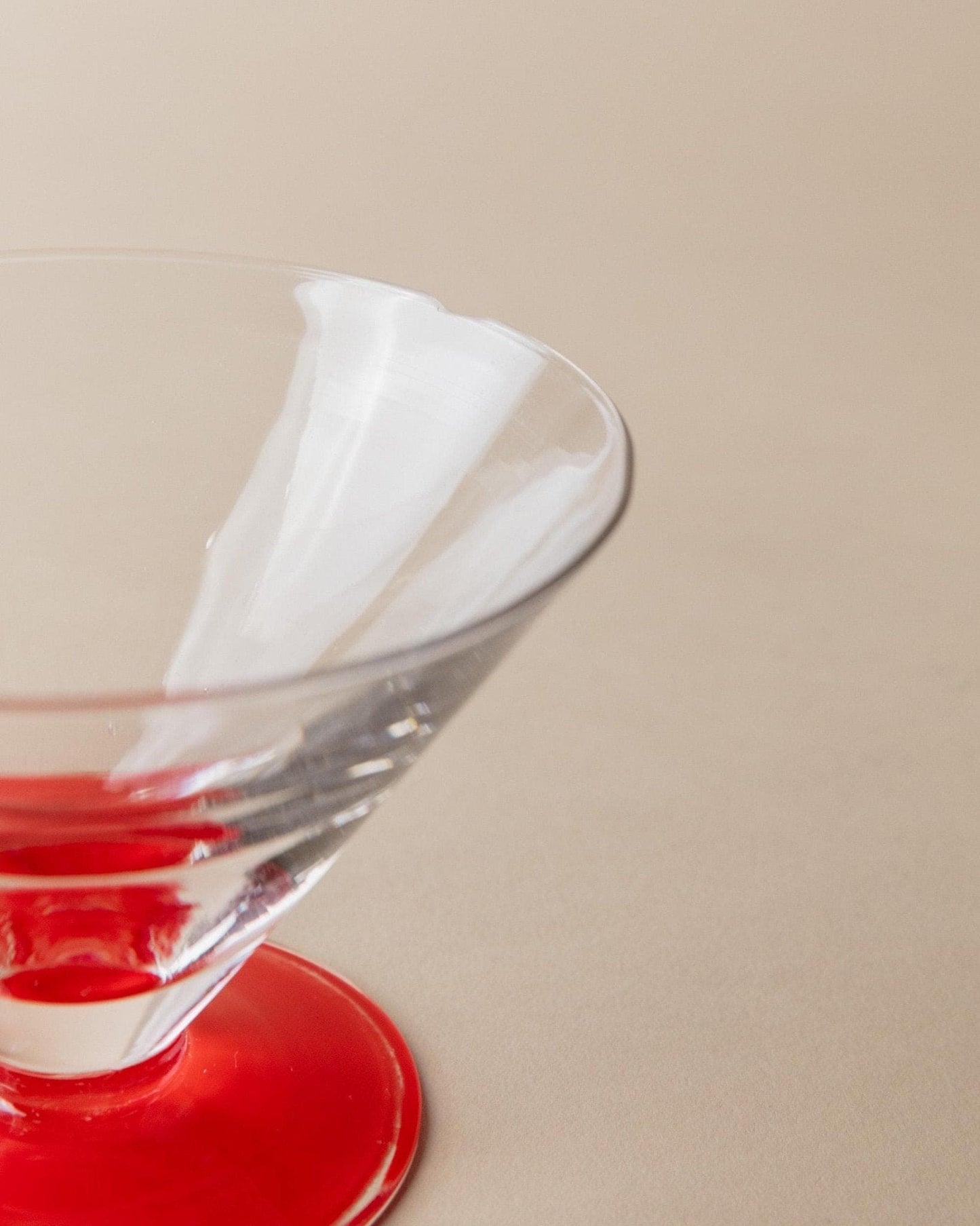 Vintage Drinking Glass Postmodern Memphis Style Italy 1980s Retro Set of 6