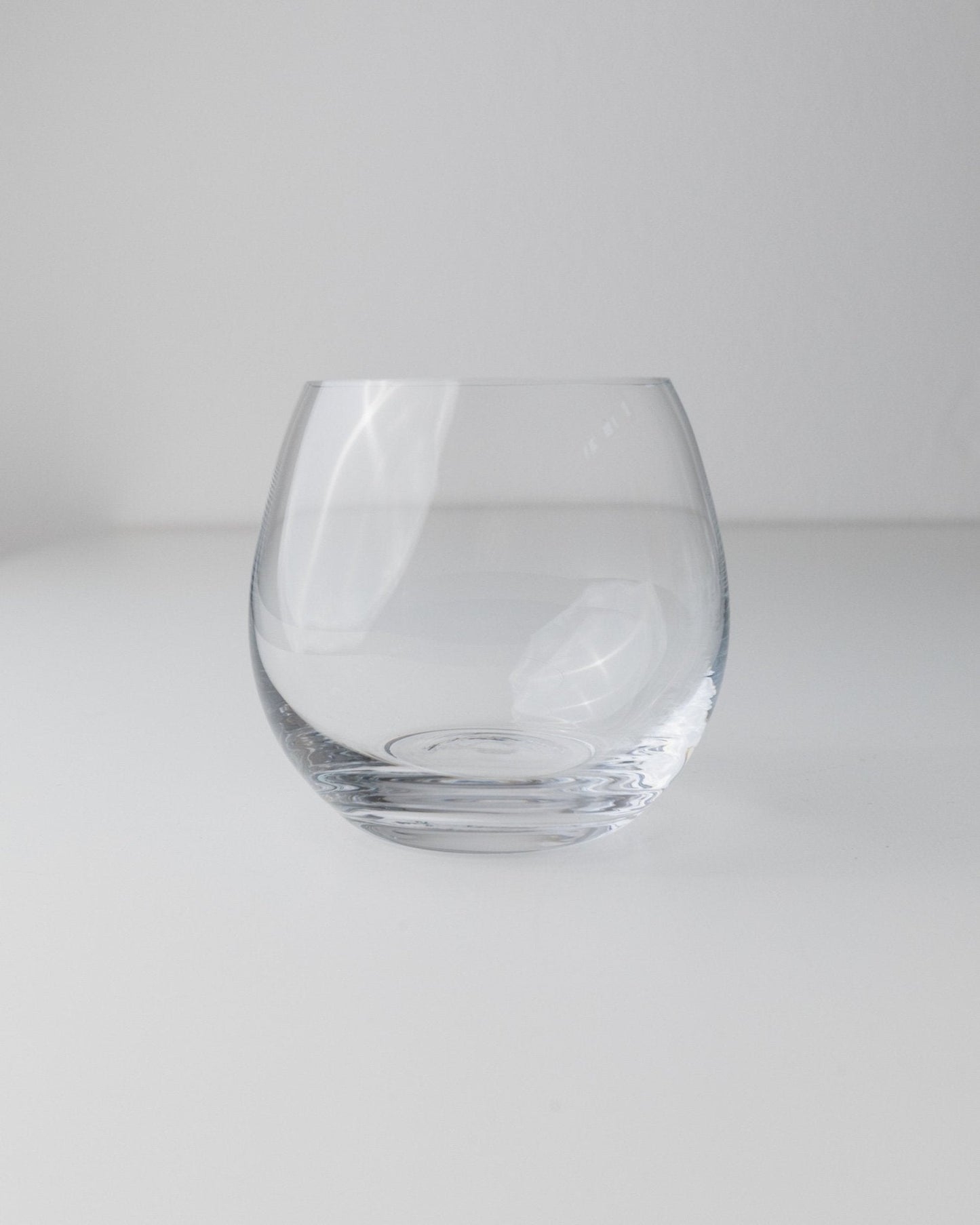 Vintage Trinkglas Set von 6 und Karaffe, klar, zeitloses Design, Italien 80er