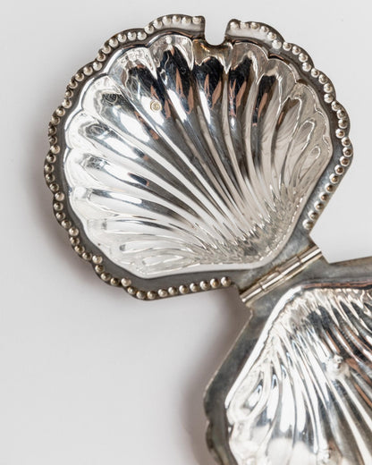 Vintage Zuckerdose Muschelform mit Löffel