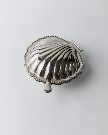 Sucrier vintage en forme de coquillage avec cuillère Italie années 1960 décoration de table élégante