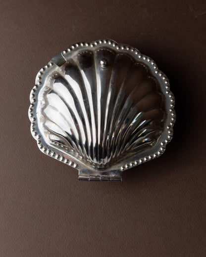 Sucrier vintage en forme de coquillage avec cuillère Italie années 1960 décoration de table élégante