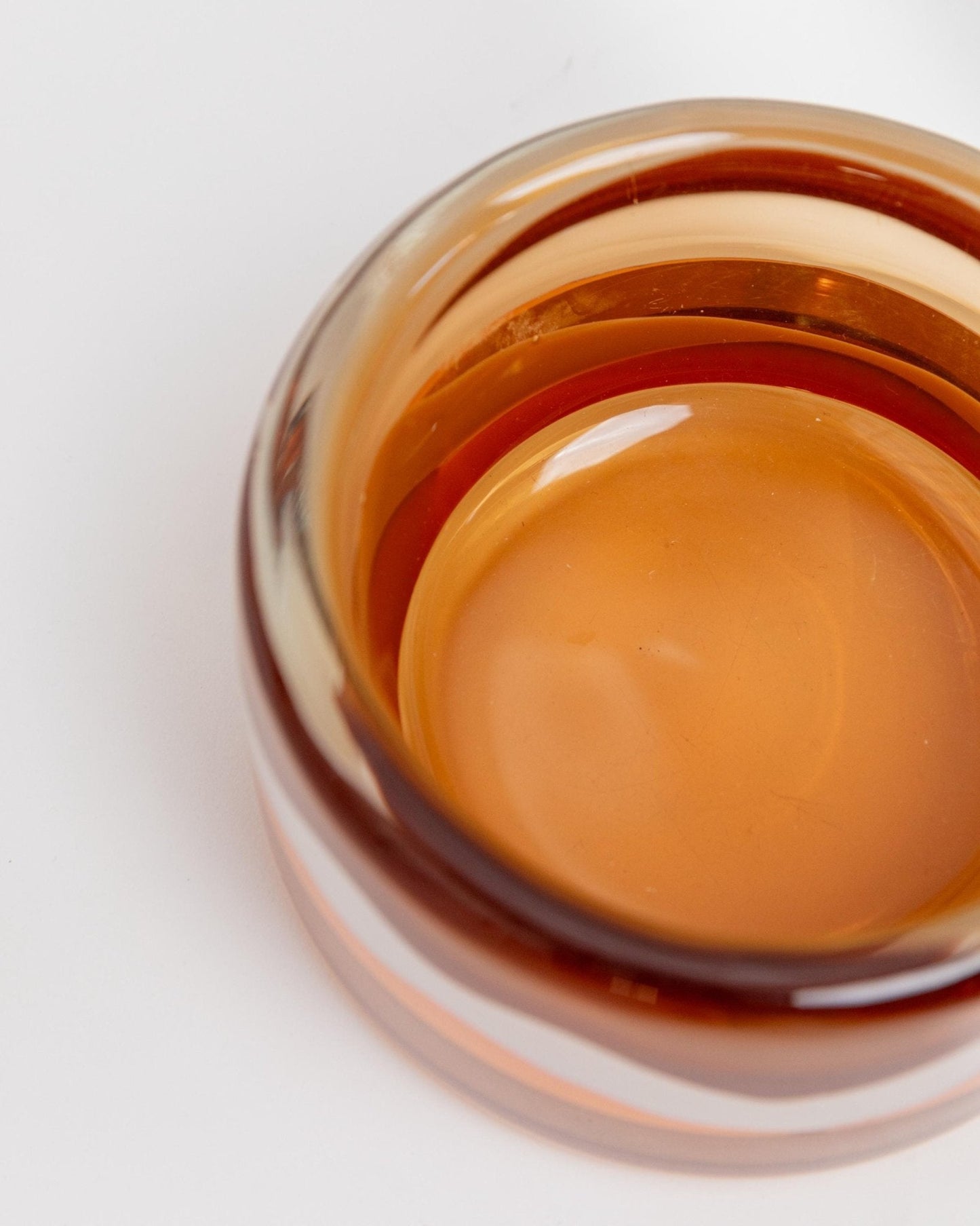 Vintage Glasschale von Jaroslav Svoboda für Skrdlovice Glass, orange, 1970er