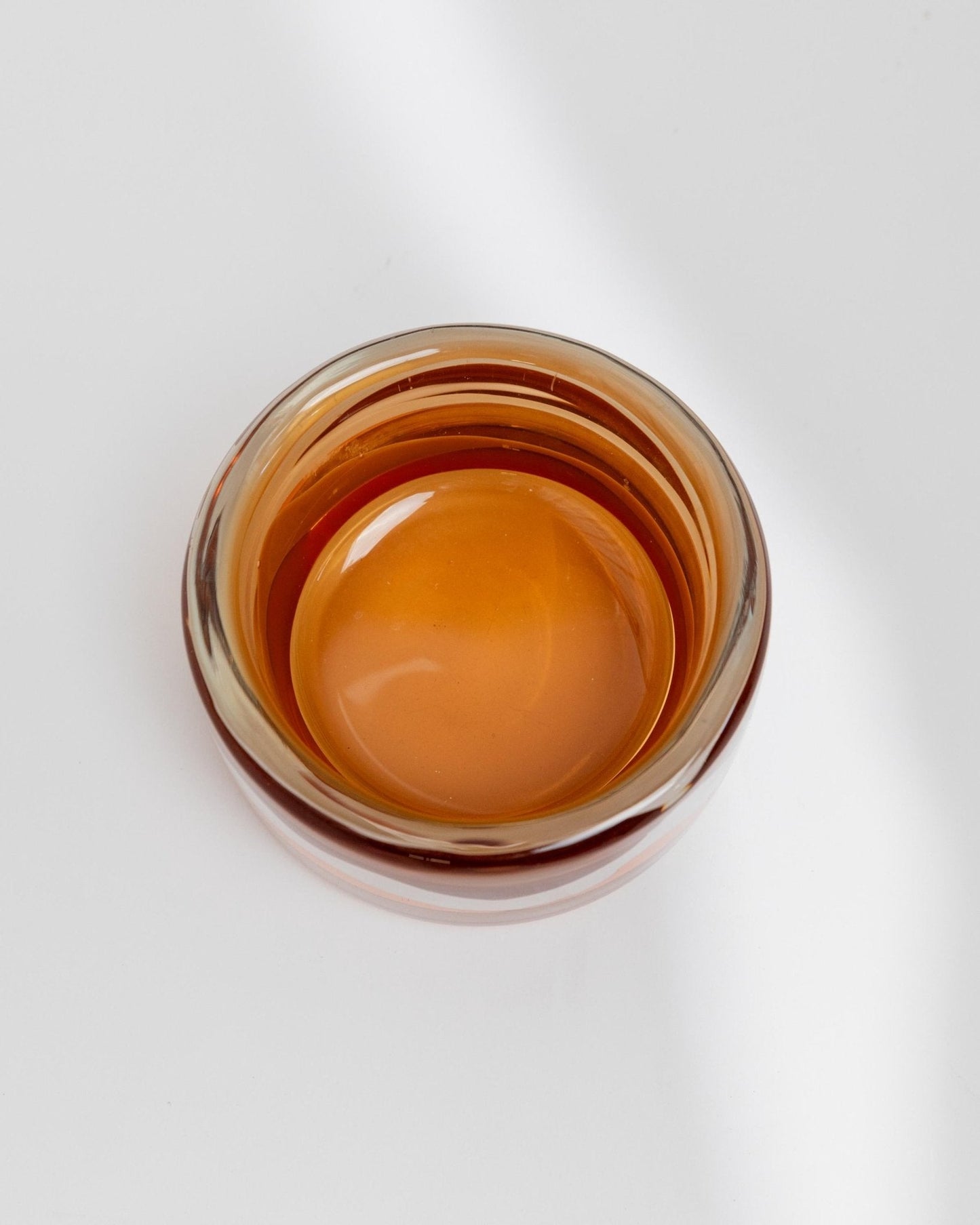 Vintage Glasschale von Jaroslav Svoboda für Skrdlovice Glass, orange, 1970er