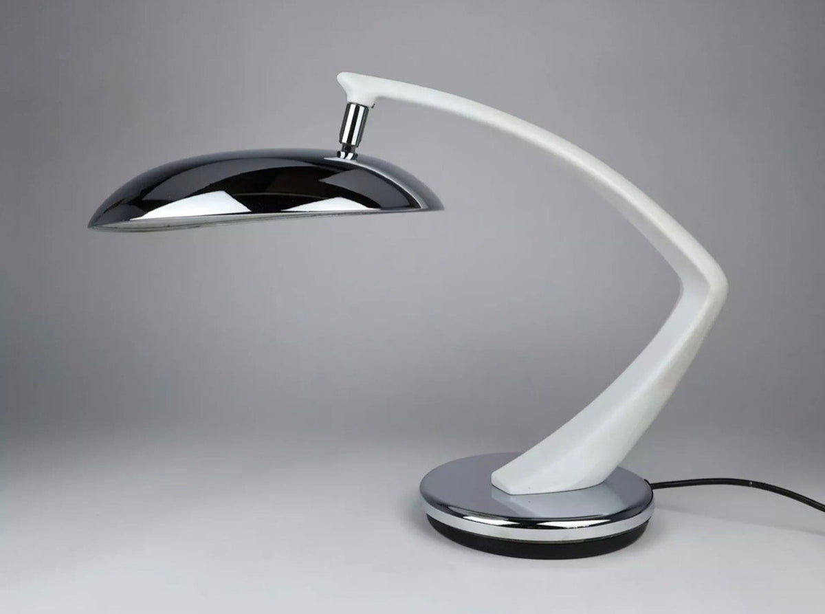 Vintage Tischlampe Boomerang von Luis Pérez de la Oliva für Fase