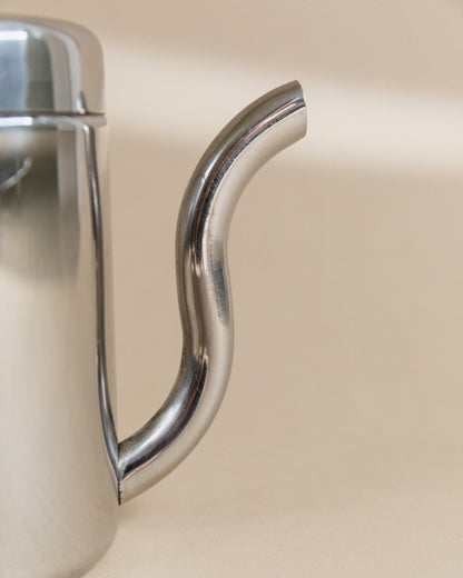 Vintage Kanne aus Edelstahl mit Deckel