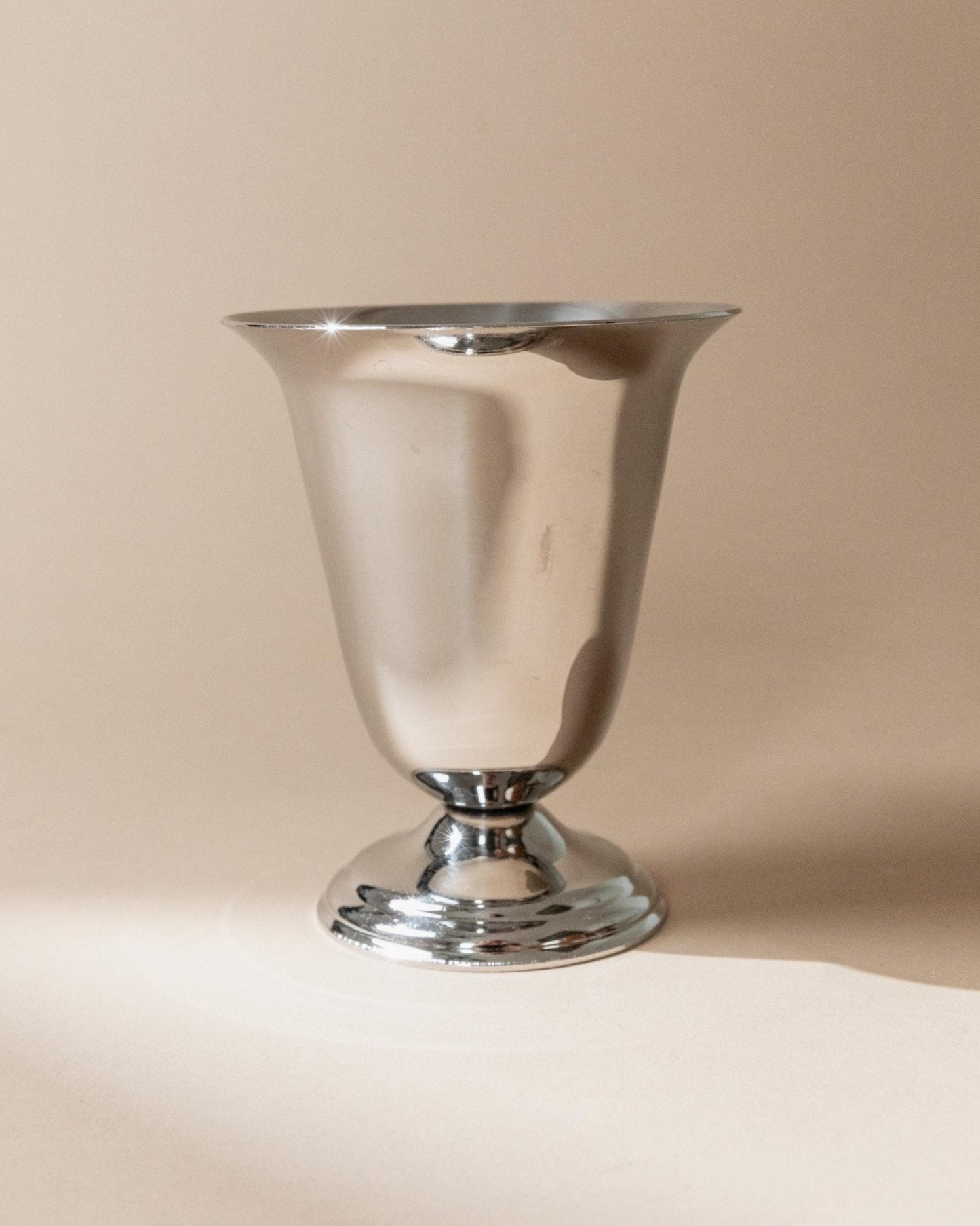 Vintage Becher Set von 6 aus Edelstahl