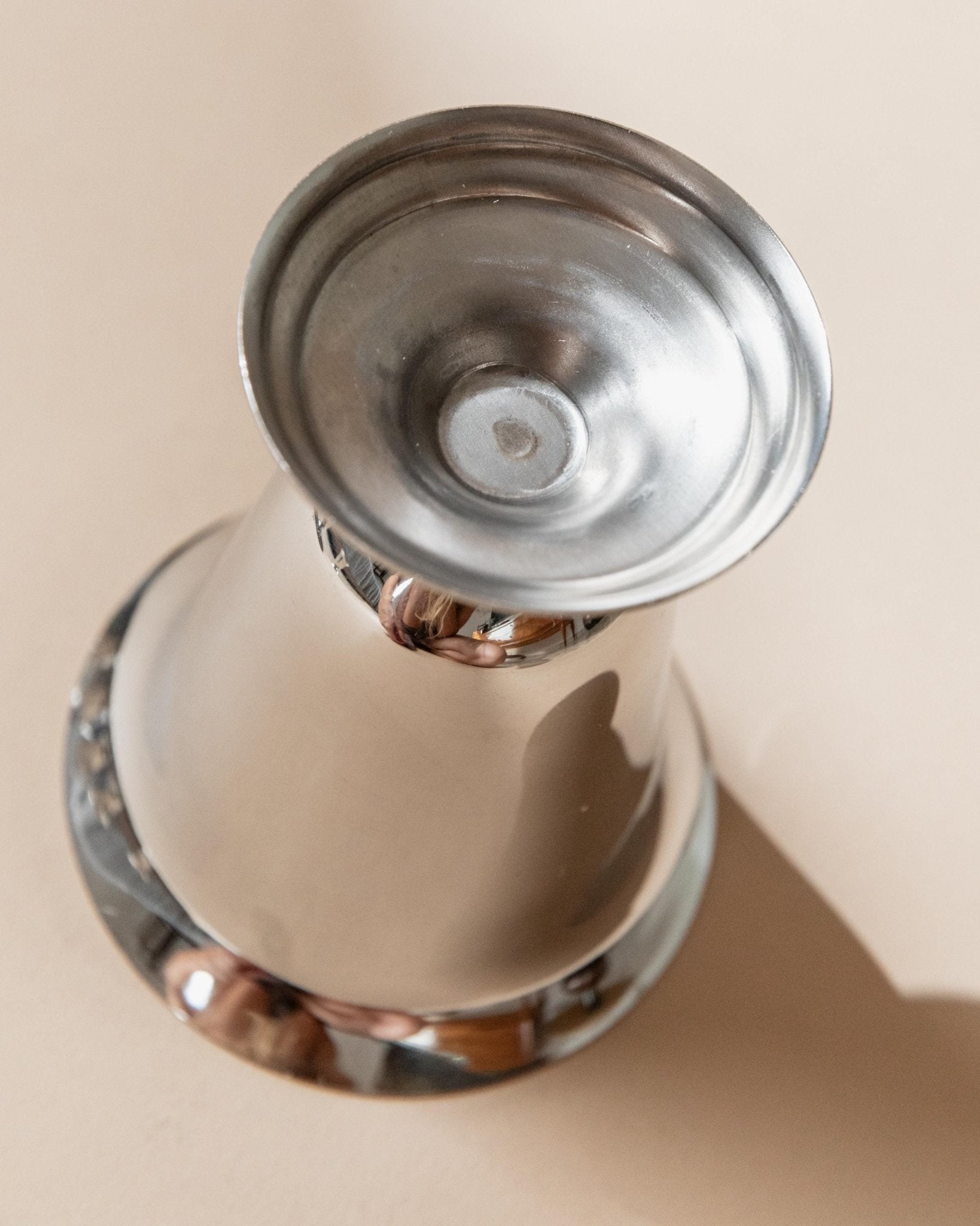 Vintage Becher Set von 6 aus Edelstahl