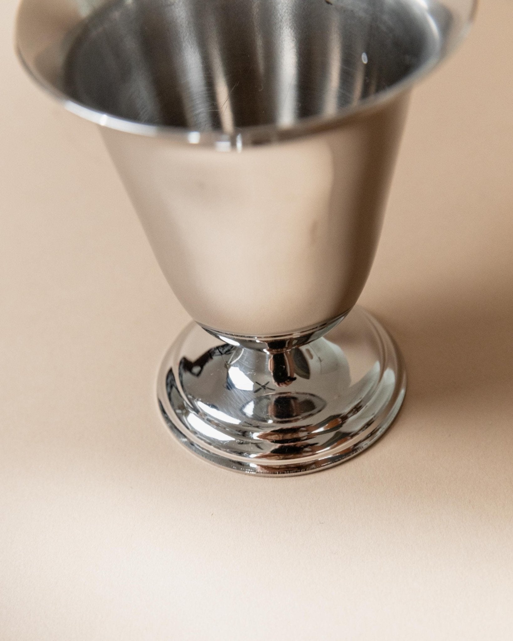 Vintage Becher Set von 6 aus Edelstahl