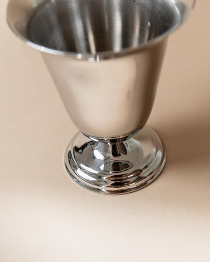 Vintage Becher Set von 6 aus Edelstahl