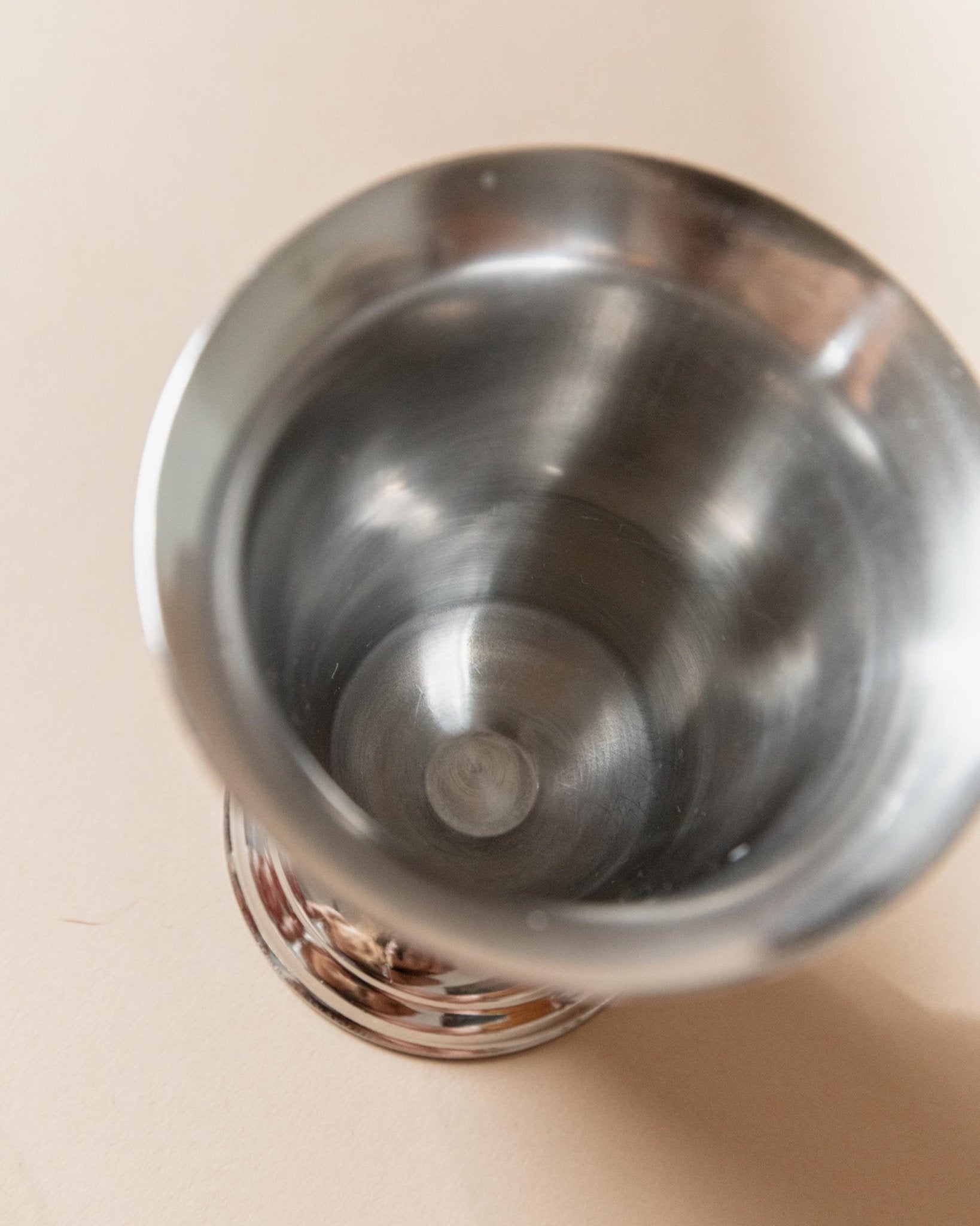 Vintage Becher Set von 6 aus Edelstahl