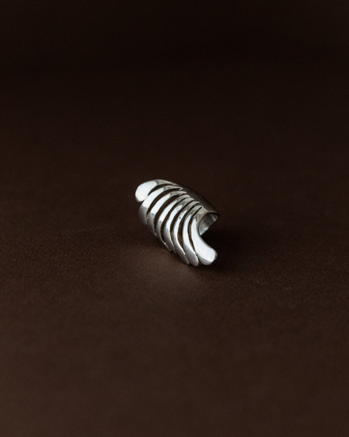 Vintage Statement-Ring Flügel Sterlingsilber Italien 1970er retro Schmuckstück