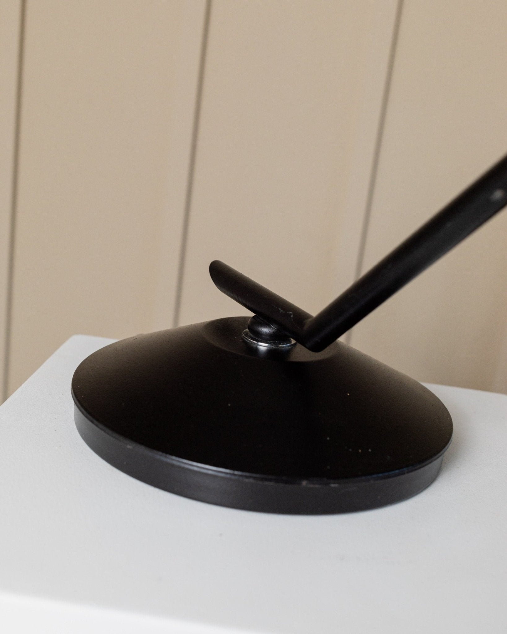 Vintage Tischlampe von Gigidi für Gigidi Iluminazione schwarz goldfarben Metall