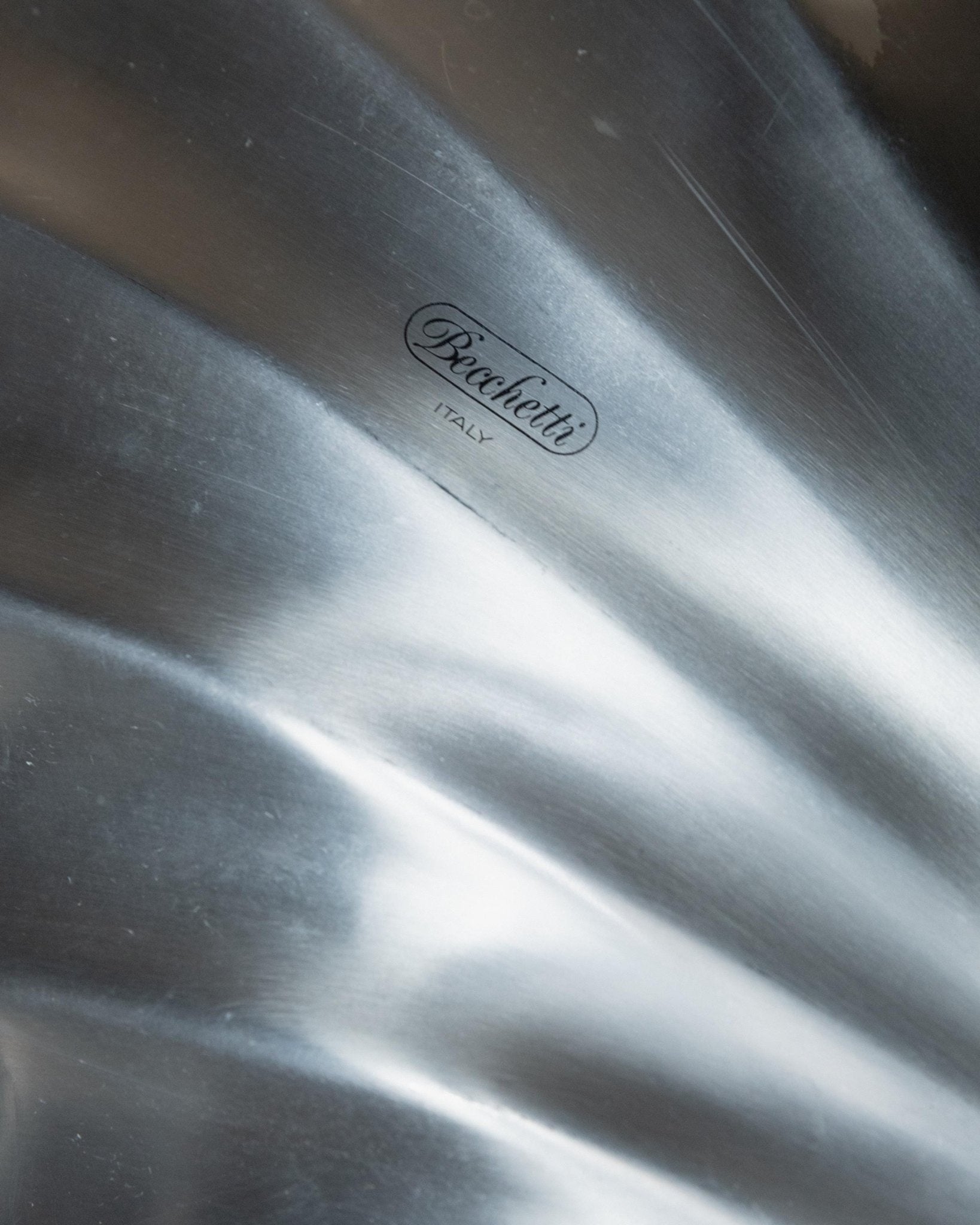 Vintage Tablett Muschelform von Becchetti für Becchetti Design Italy mit goldenen Details