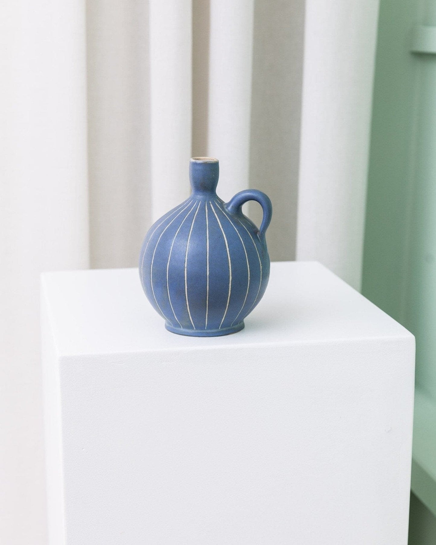 Vintage Vase von Carl Fischer für PGH Bürgel Mid Century Keramik 1960er