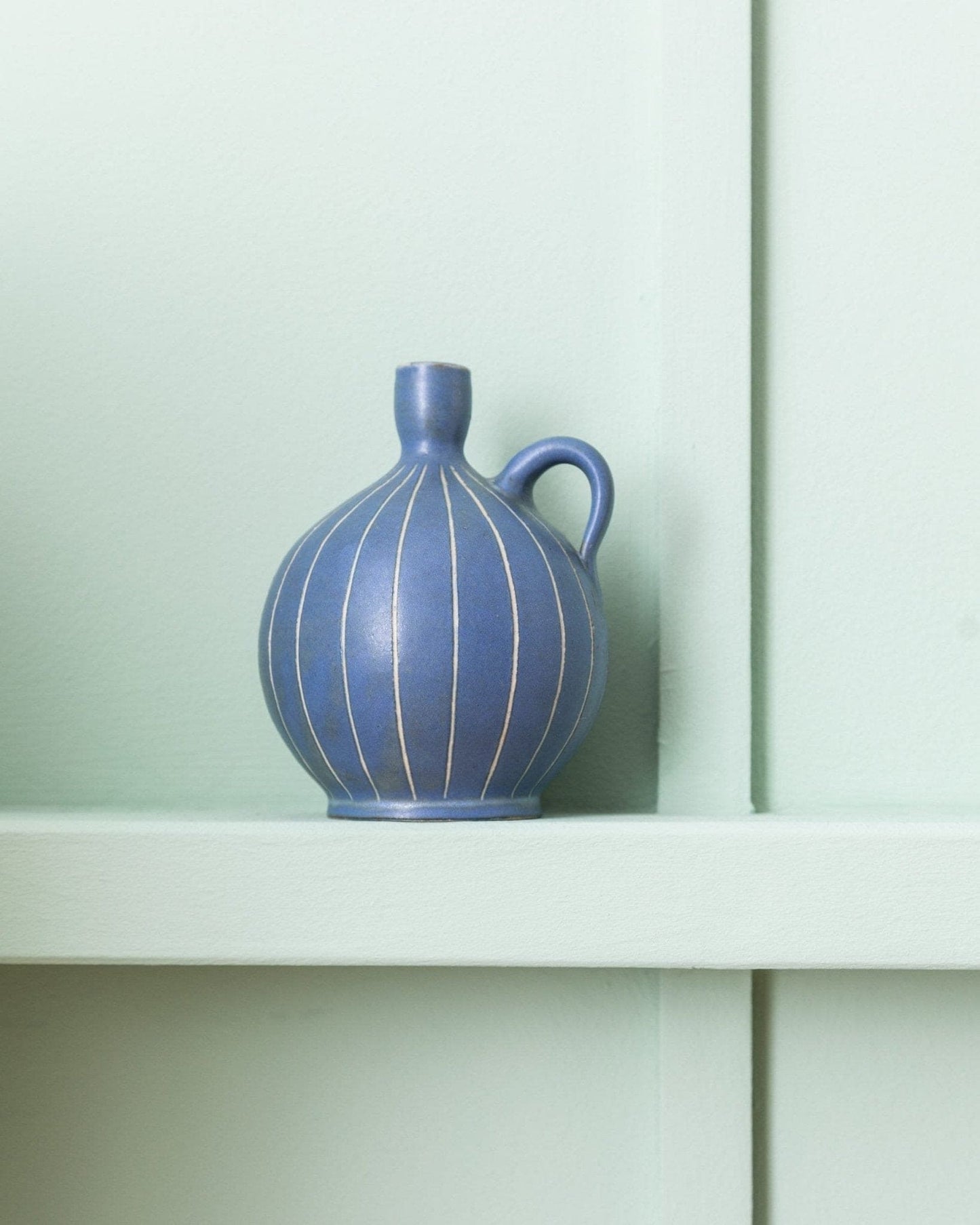 Vintage Vase von Carl Fischer für PGH Bürgel Mid Century Keramik 1960er