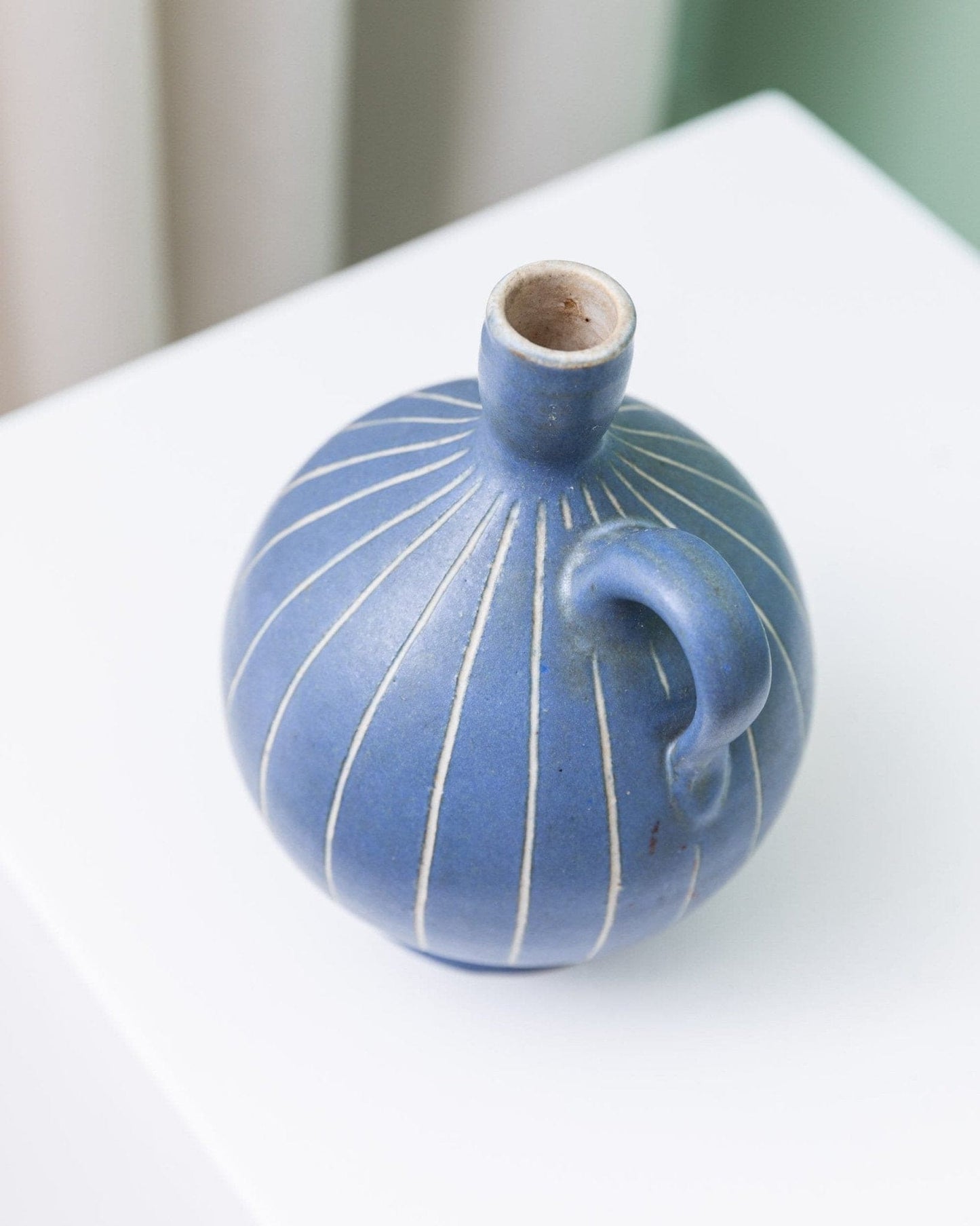 Vintage Vase von Carl Fischer für PGH Bürgel Mid Century Keramik 1960er