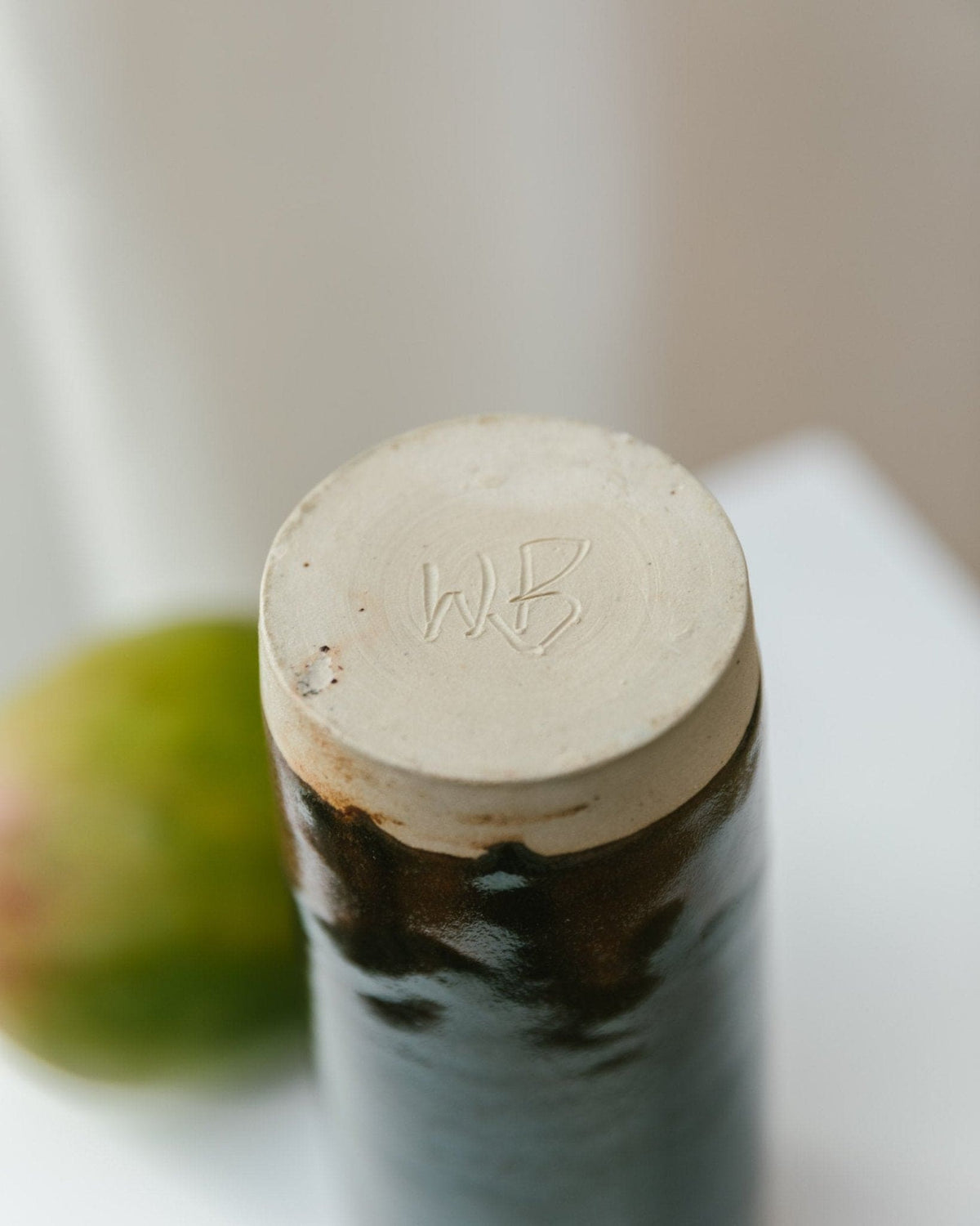 Vase vintage en céramique d'atelier de Werner Baumberger, années 1970