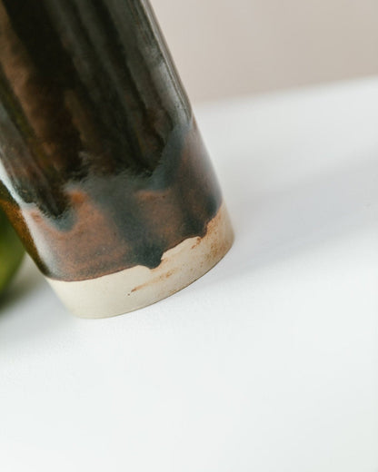 Vintage Vase Studio Keramik von Werner Baumberger 1970er Jahre