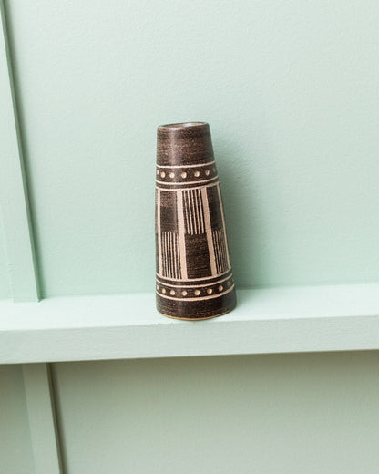 Vintage vase VEB Coswig GDR ceramics 1970s