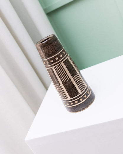 Vintage vase VEB Coswig GDR ceramics 1970s