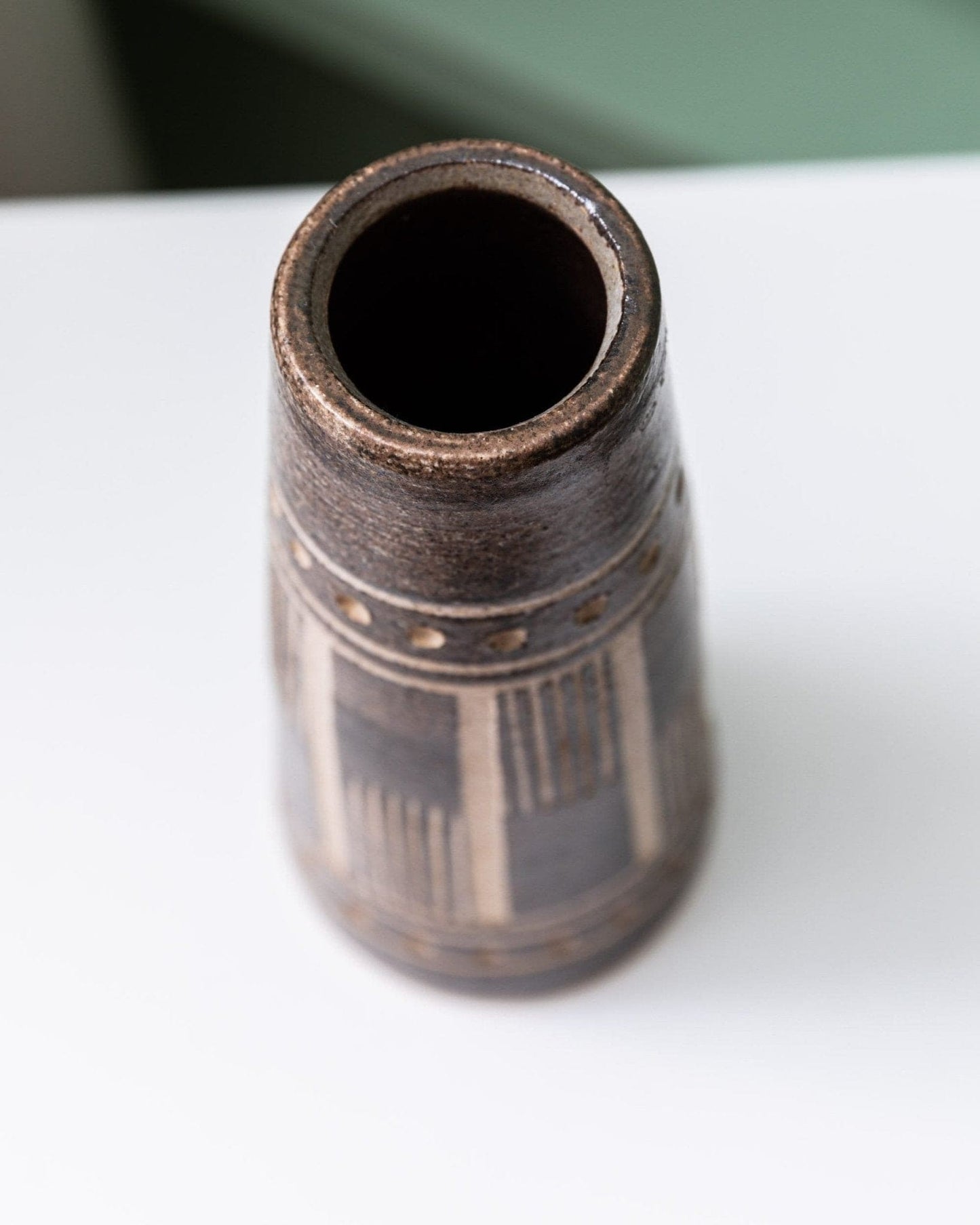 Vintage vase VEB Coswig GDR ceramics 1970s