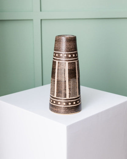 Vintage vase VEB Coswig GDR ceramics 1970s