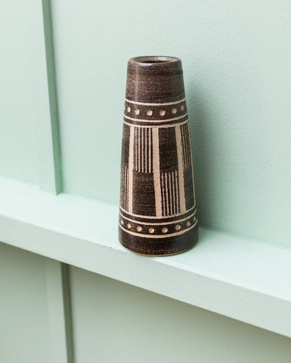 Vintage vase VEB Coswig GDR ceramics 1970s