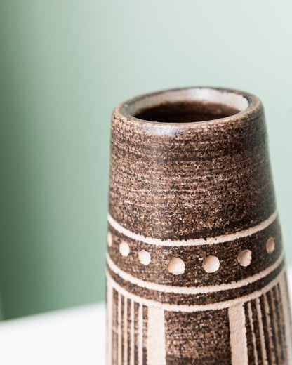 Vintage vase VEB Coswig GDR ceramics 1970s