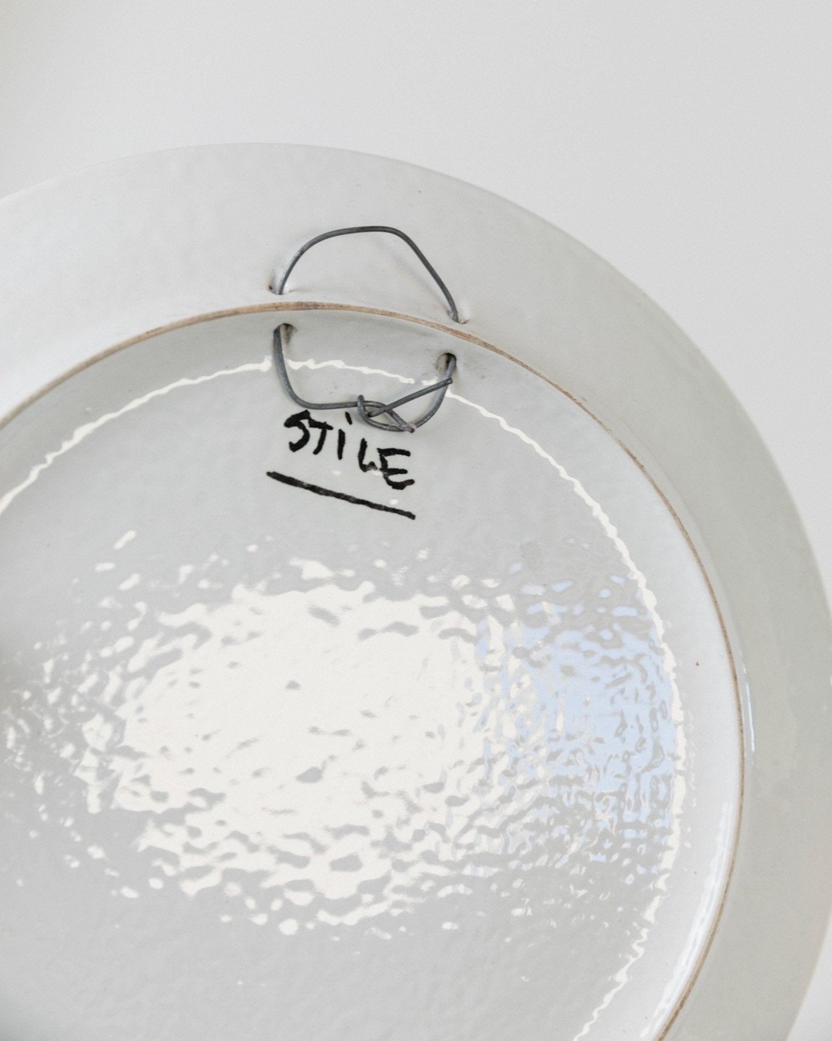 Vintage Wandteller Keramik mit Fruchtmotiv von Stile