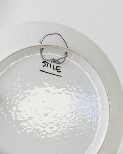 Vintage Wandteller Keramik mit Fruchtmotiv von Stile