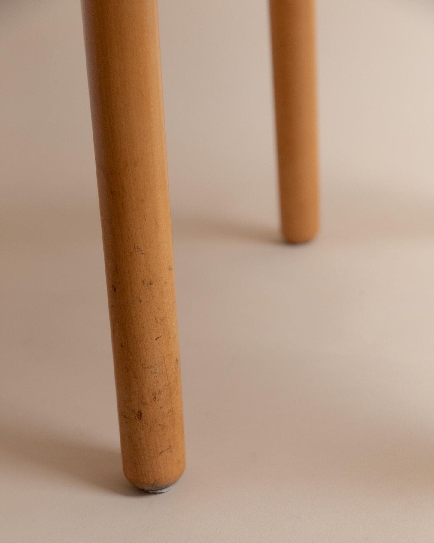 Vintage Holzstuhl Minimalistisches Design Italien 1980er Helles Holz Japanischer Stil