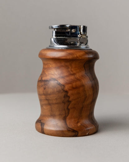 Vintage Tischfeuerzeug Holz einzigartig