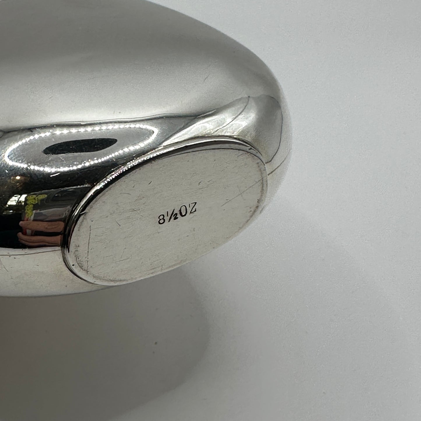 Vintage Silber-Flachmann Birmingham 1885