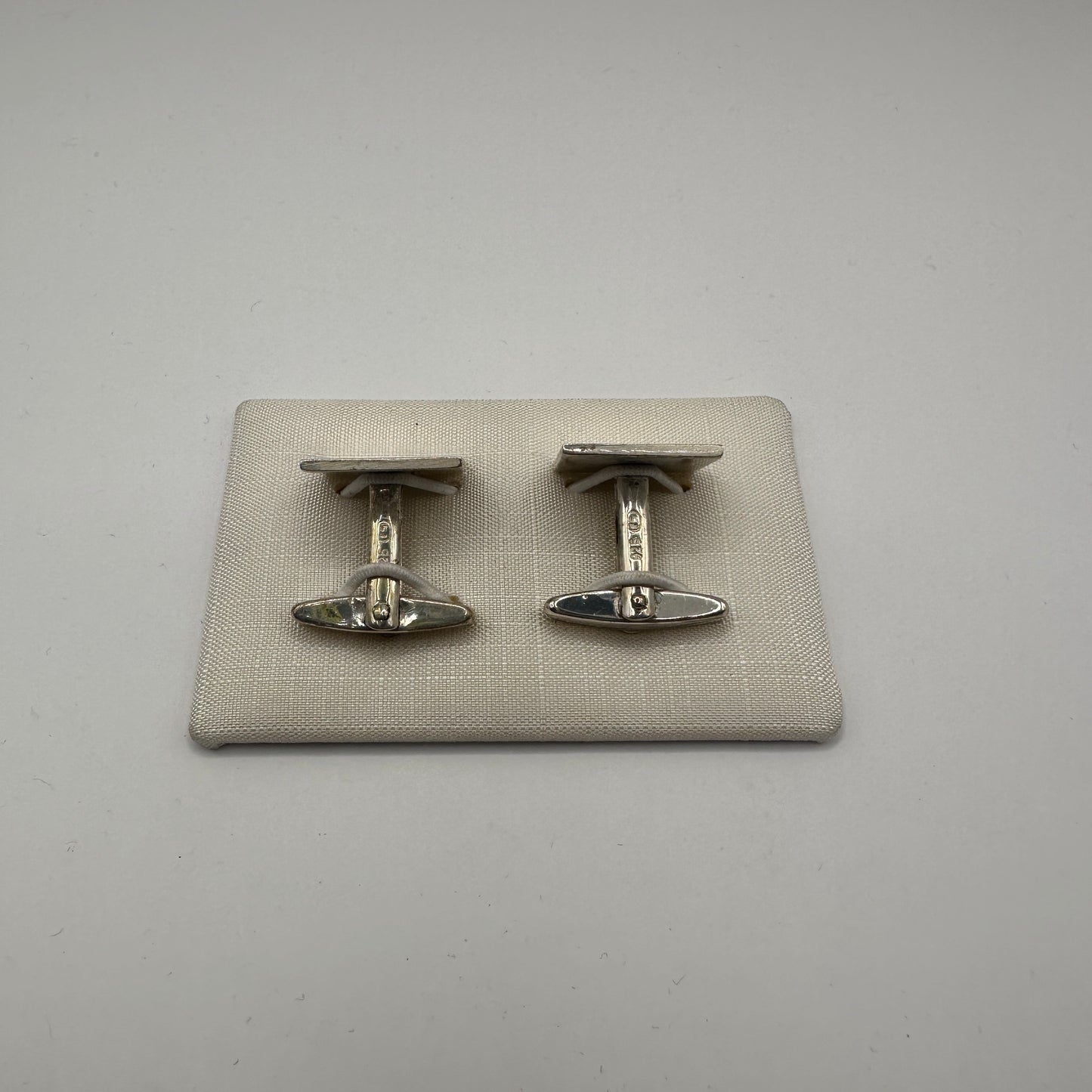 Vintage Manschettenknopf Set von 2 aus 925er Silber