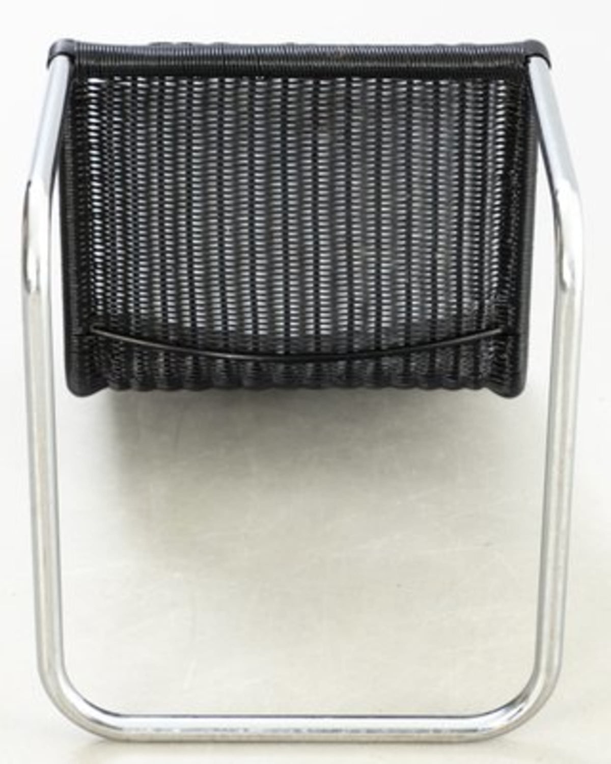 Vintage Freischwinger D41 von Marcel Breuer für Tecta in Schwarz Rattan