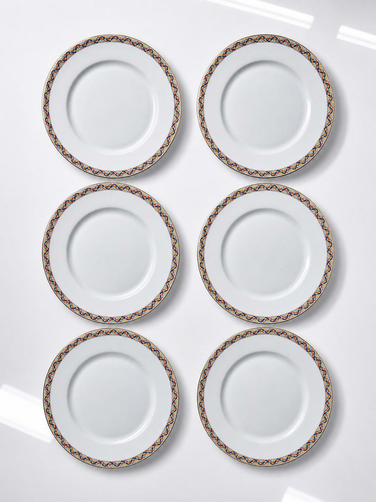 Set von 6 Vintage Teller Porzellan Limoges von CH. Field Haviland