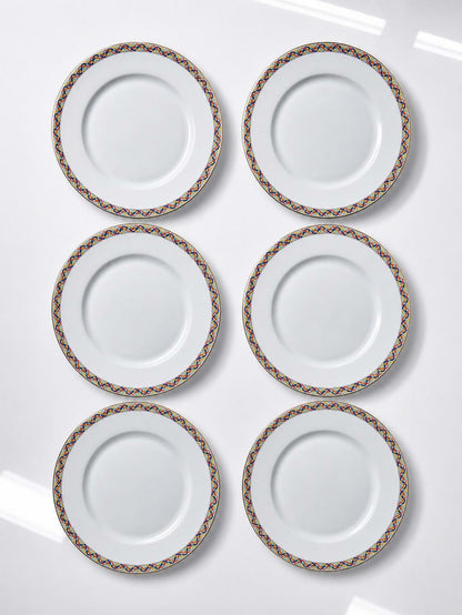 Set von 6 Vintage Teller Porzellan Limoges von CH. Field Haviland