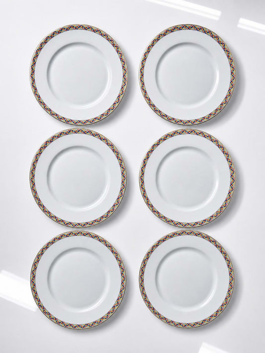 Set von 6 Vintage Teller Porzellan Limoges von CH. Field Haviland