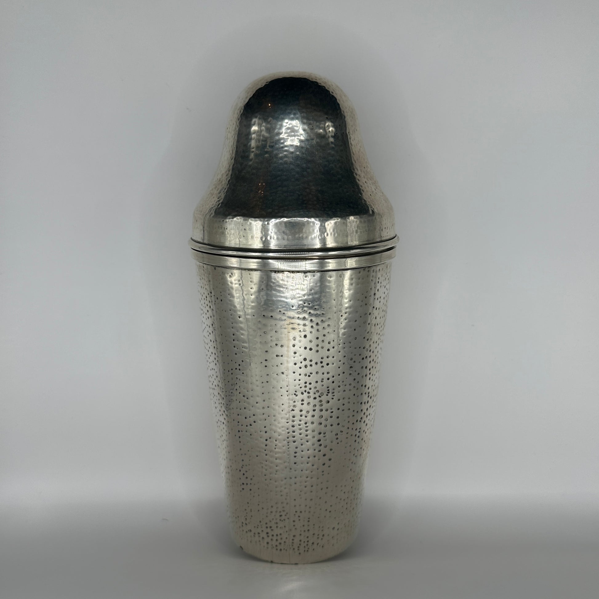 Seltener Martelé Cocktail Shaker 925er Sterling Silber handgehämmert