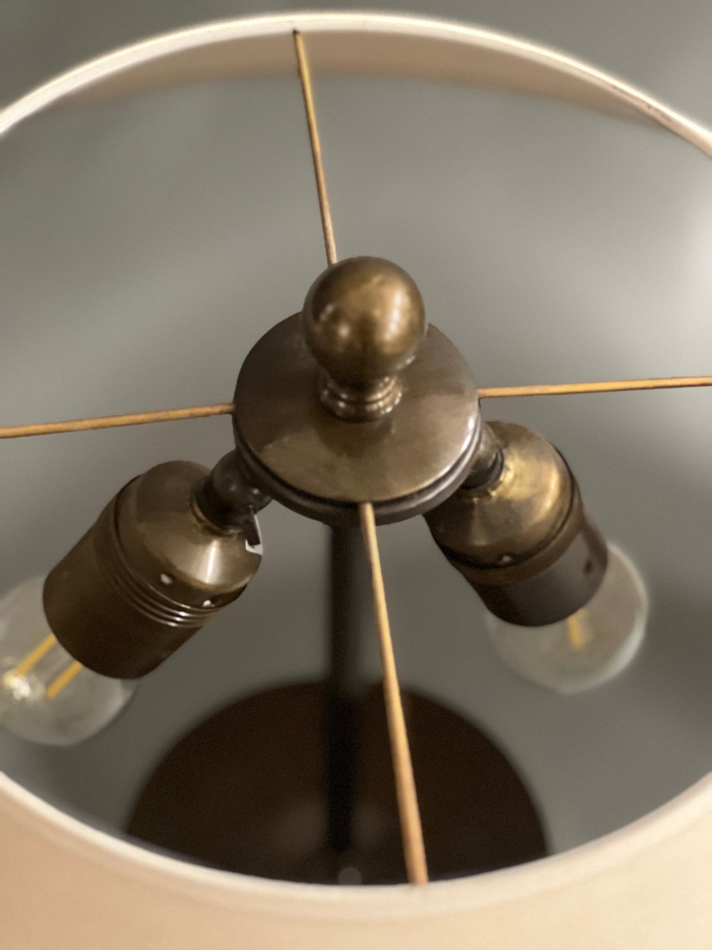 Vintage Chinesische Porzellanlampe Set von 2