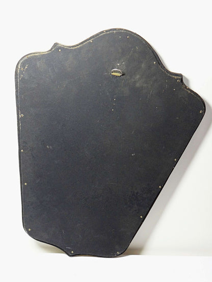 Vintage Wandspiegel von Jean Goardère, Brutalist, Messing und Zinn